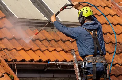 Démoussage et hydrofuge de toiture à Esparros